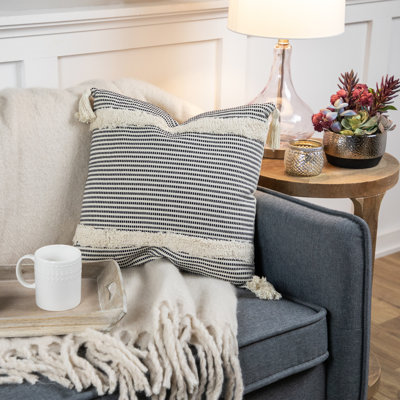 Housse et insert de coussin décoratif en fausse fourrure