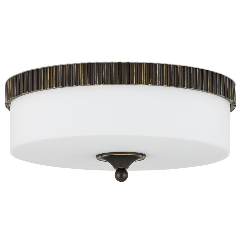 Barry Goralnick Bryce 1 - Light LED Flush Mount, Oil Rubbed Bronze
