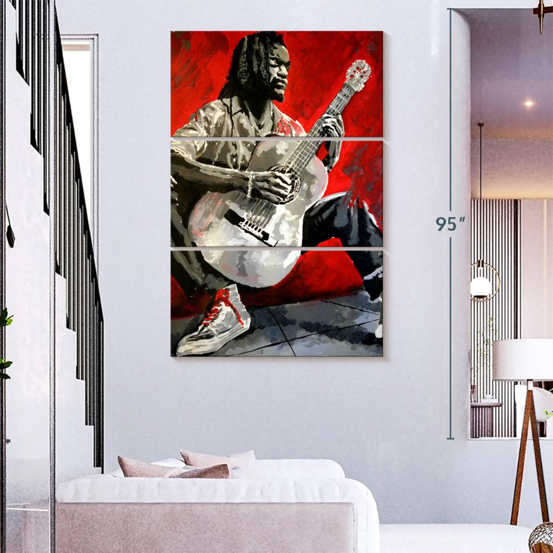 Abarca Jazz Player, 74" H x 48" W