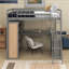 Lit mezzanine double avec tablettes et bureau-1508724948