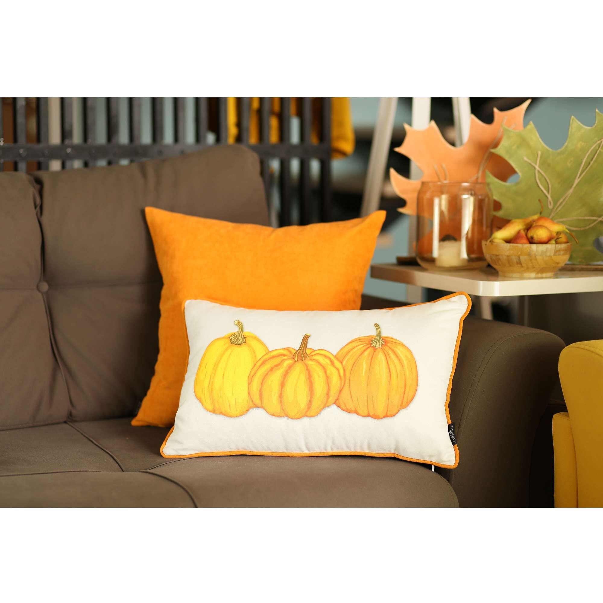 Mainstays Tufted Stripe Decorative Throw Pillows, Yellow, 18'' x