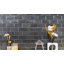 Carreau de mosaïque auto-adhésif en bois naturel gris pierre 11,8 po x 10,8 po Subway-116161016