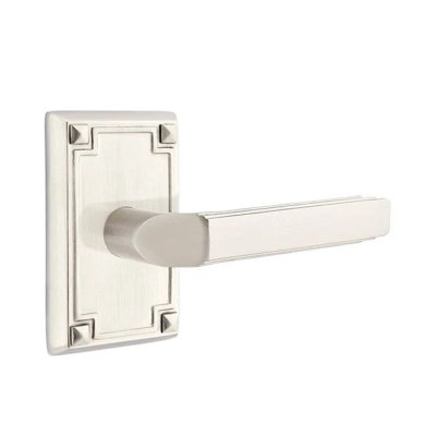 Privacy Door Lever with Square Rosette