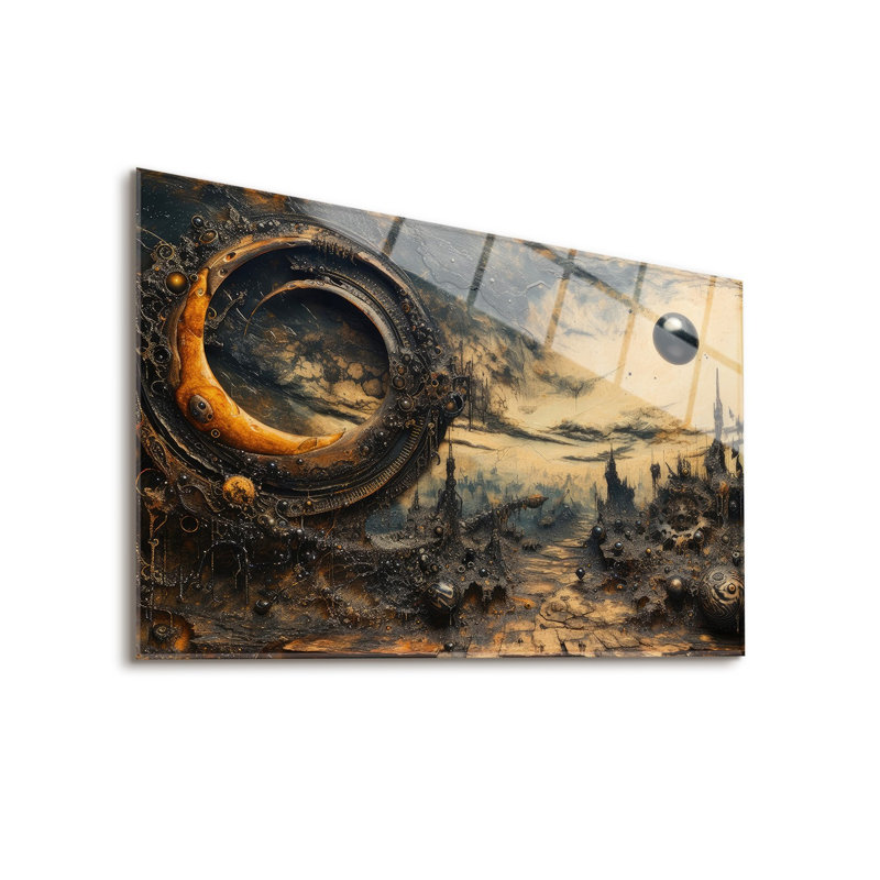 Peinture murale élégante en verre trempé 36,6 x 24,8 po | 100% verre trempé, épaisseur: 0,16 pouce | Imprimé UV pour des couleurs éclatantes et une durabilité | Parfait pour la décoration intérieure et les intérieurs modernes
