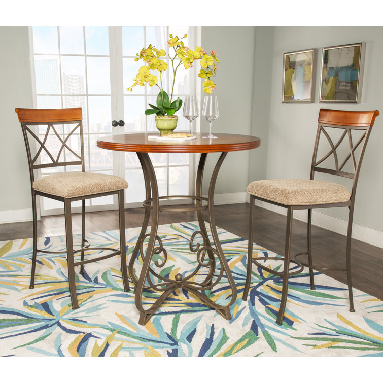 Jefferson 3 Piece 36" Round Pub Table Set