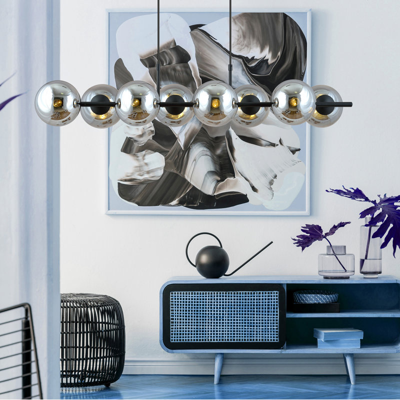 Akper 8 - Light Kitchen Island Pendant, Graphite