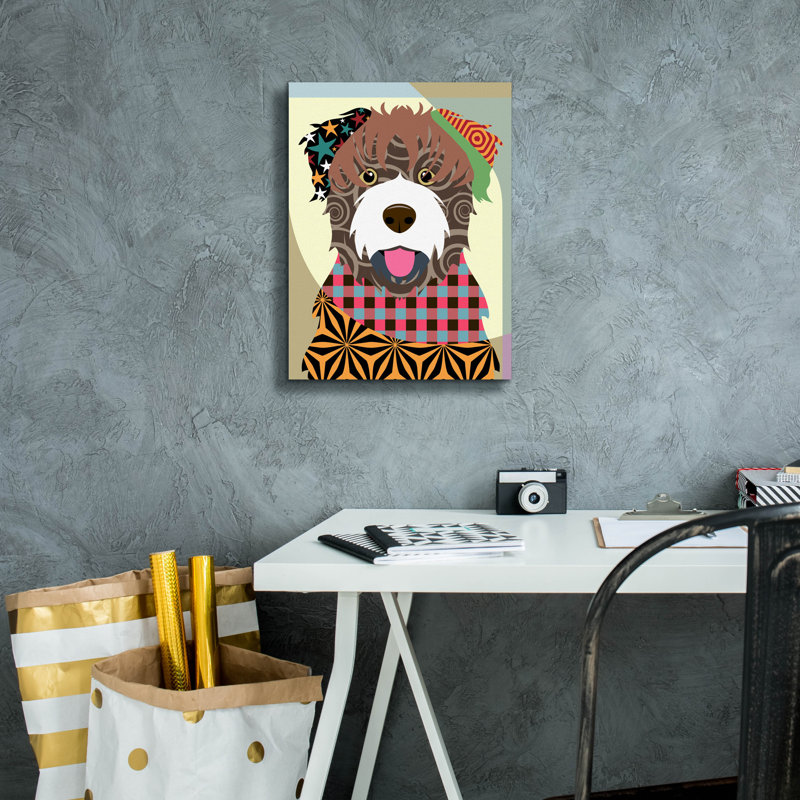"Bouvier des Flandres" par Lanre Adefioyue, H 16 po x l 12 po x P 0,75 po