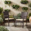 Chaise de jardin en osier avec coussin