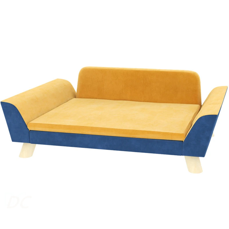 Canapé-lit pour chien avec coussin moelleux, housse lavable