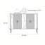 Buffet moderne et minimaliste réglable-130549338