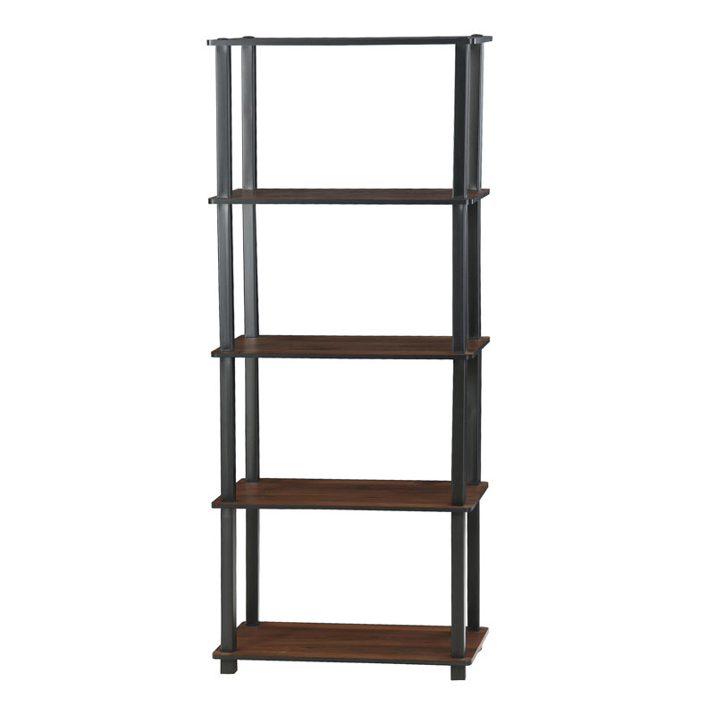 Maxine 59.9cm W Manufactured Wood Shelving Unit, Americano/Black