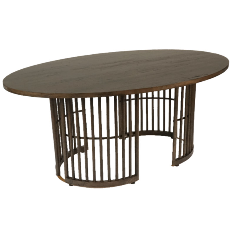 Oval Solid Wood Dining Table