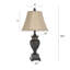 Lampe de table en or 29 po Willersley
