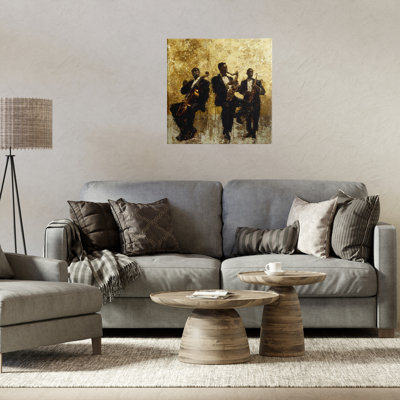 Toile abstraite Golden Era Musisans, design par Marta Wiley