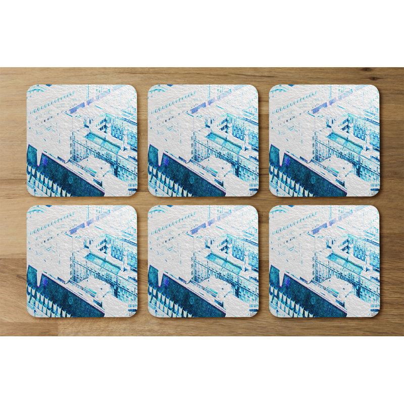 Square 6 Piece Coaster Set