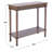 Elegant Hemenway 28'' Console Table – Neutral Finish, Turned Legs & Functional Lower Storage Shelf-353839705