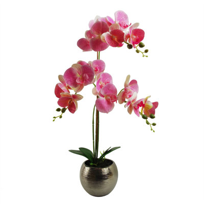 Plastic, Silk Artificial Arrangement in Pot