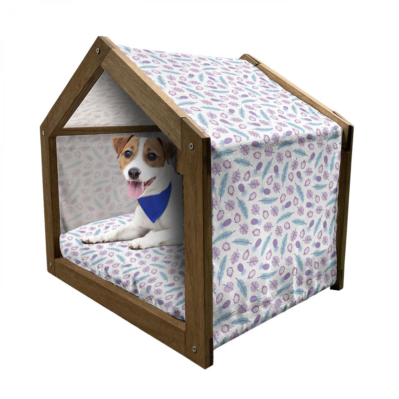 Niche pour chien en bois, H 32,28 po x l 39,37 po x P 28,35 po