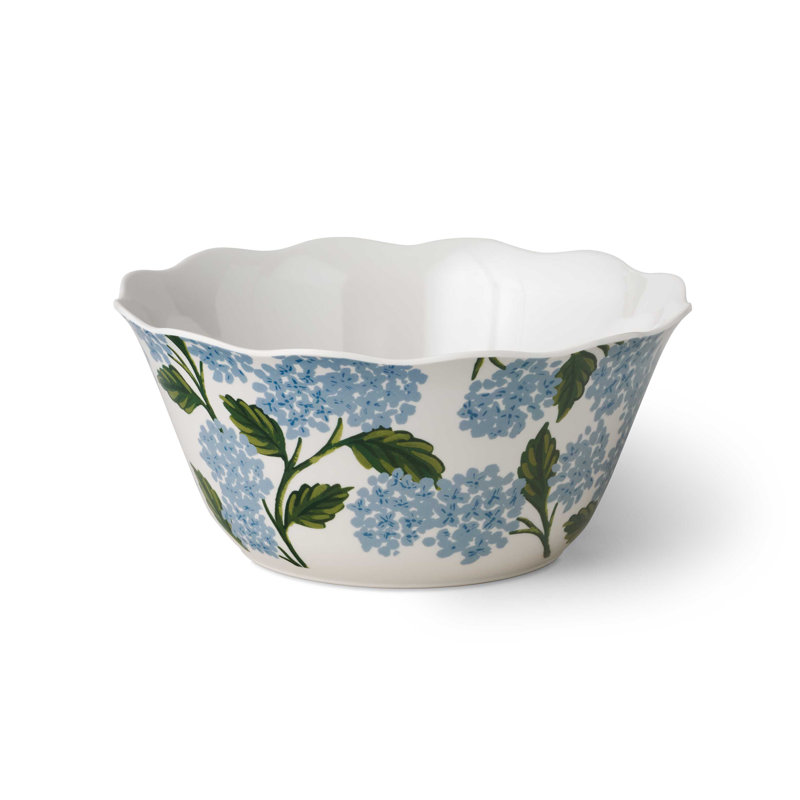 Rifle Paper Co. Hydrangea Melamine Serving Bowl