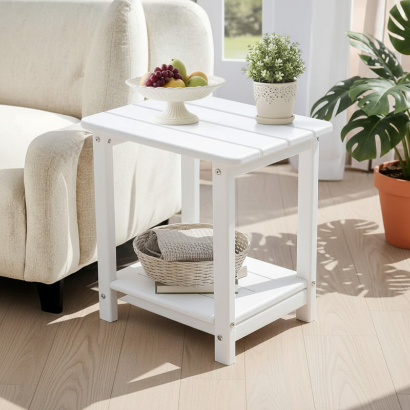 Rectangular Outdoor Side Table , 12.5cm W 16.5cm D
