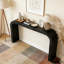 Console en bois 52 po avec rebord courbé-122243885