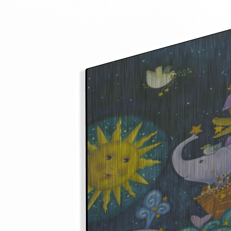 «Ark 3 Starry Ark» par Viv Eisner, art mural en métal, H 16 po x l 24 po