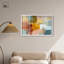 «Sunset Masonry I Shadowbox Print», art mural abstrait par Art Remedy, cadre blanc, 37 x 25-2068330374-2068330372
