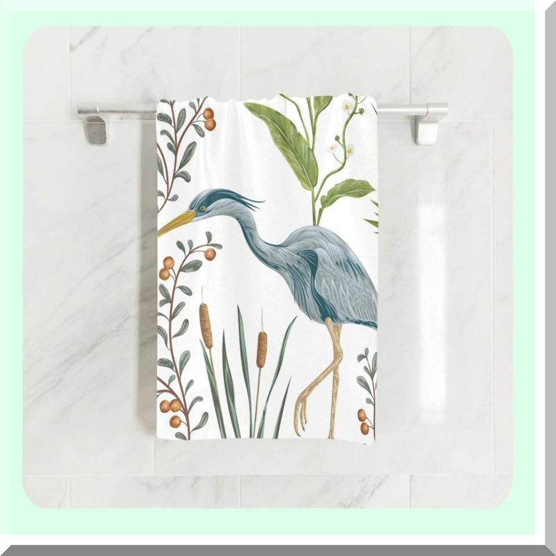 Heron Haven Ultra Soft Hand Towel - Luxury Bathroom Towels 30x15