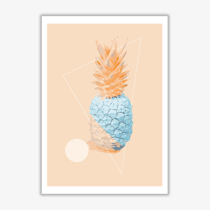 Pineapple - Print, 30 cm H x 21 cm W x 1 cm D, No Frame