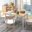 Pimenta Dining Table Farmhouse Kitchen Table w/ Wood Frame for Dining Room