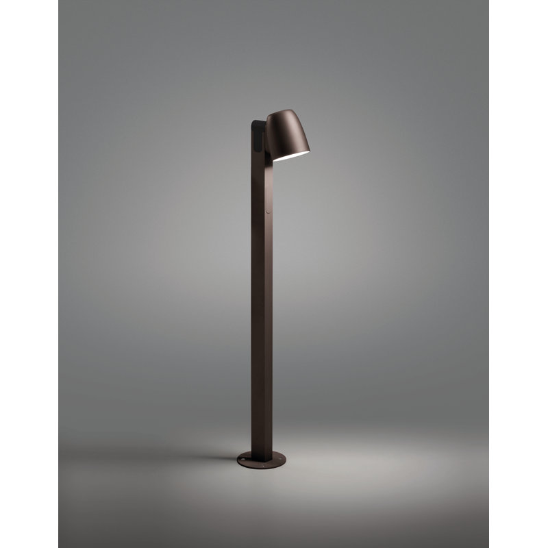 Borne d'éclairage DEL Nut, Brun graphite, H 35,43 po x l 6,89 po x P 6,89 po