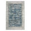 Tapis bleu Davide 1229 - motif transitionnel moderne, texture douce haute-basse-87875099