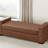 Stylish and Durable Brown Faux Leather Ottoman