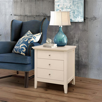 Charmante table de chevet décontractée en beige