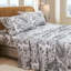Ensemble de draps 100% coton de très grande taille - Ensemble de literie 4 pièces Chic Garden Floral-123314869-123314868