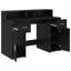 Desk Black Oak 55x91 Cm Engineered Wood-320120561