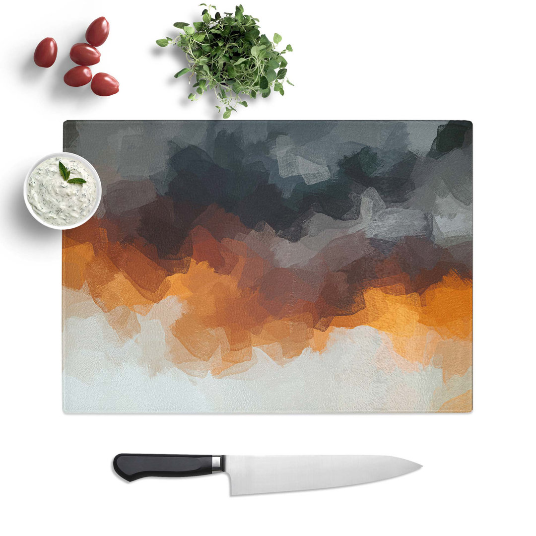 Glass Mood of The Clouds in Abstract Chopping Board