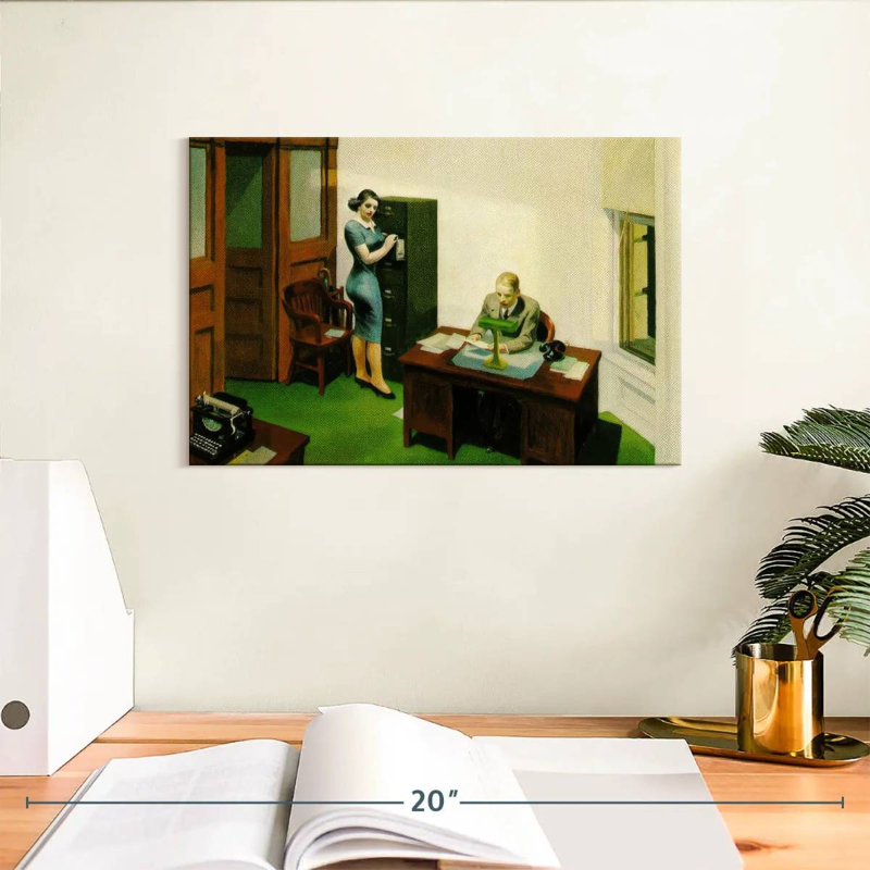 Bureau de Leisha la nuit, H 8 po x l 12 po