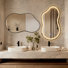 Ensemble de miroirs muraux en forme de nuage, miroir à DEL et miroir décoratif