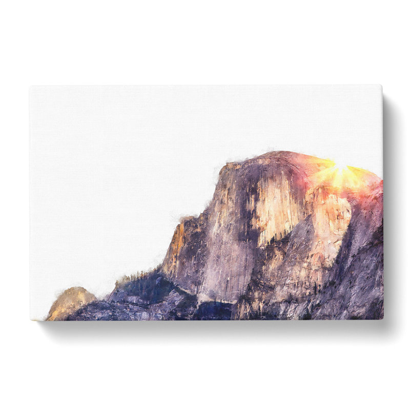 Half Dome At In California Painting - Wrapped Canvas, 40cm H x 60cm W x 3cm D