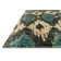 Tapis bleu en jute noué à la main Dalli