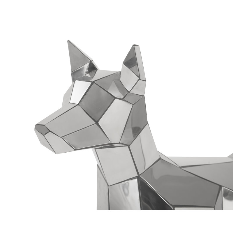 Statue de chien fou