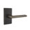Lariat Flat Privacy (Bed & Bath) Door Lever with Rectangle Rosette