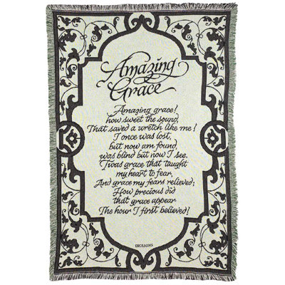 THROW AMAZING GRACE NAT/BAYLOR GR.COTTON