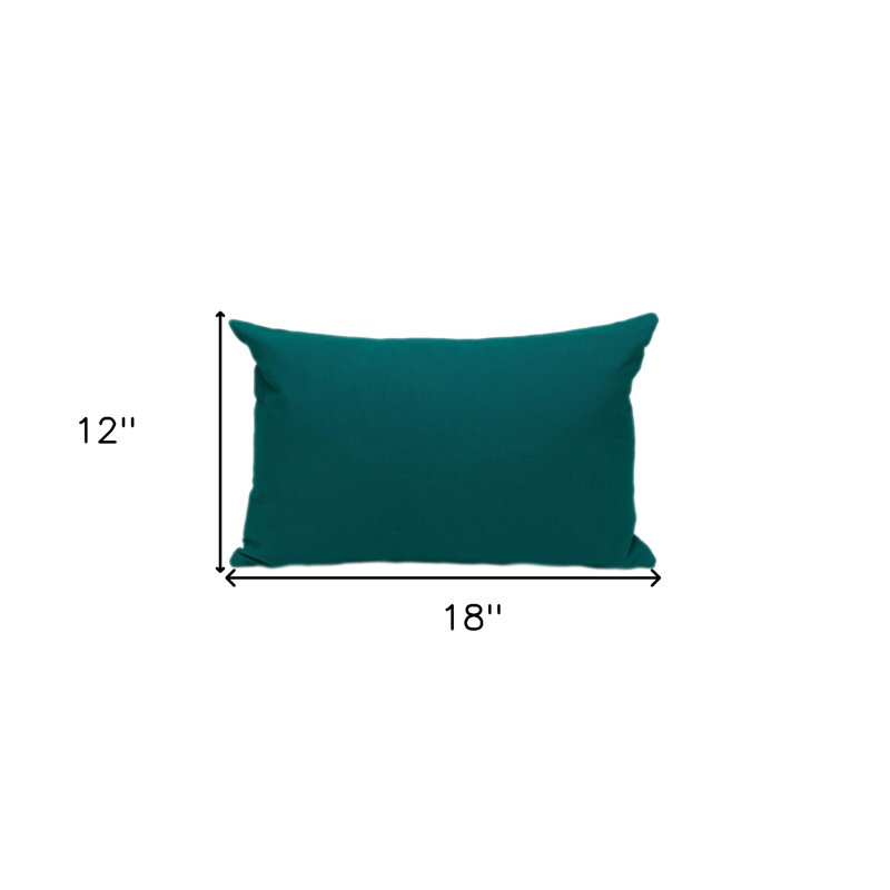 Coussin 12 "x 18" en coton vert
