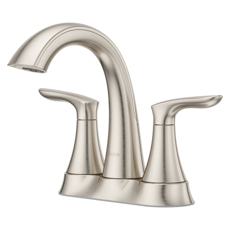 Weller Centerset Bathroom Faucet with Drain Assembly, Brushed Nickel