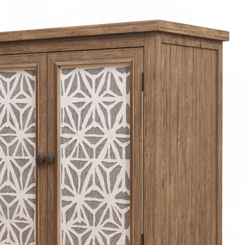 Armoire de rangement rustique en bois massif - Organisateur de style rétro pour le salon, le vestibule ou la salle familiale