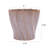 Stoneware Swirled Planter In Reactive Glaze, Purple