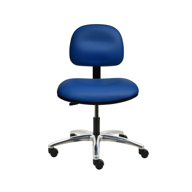 Chaise de dessinateur en vinyle Willowood, Bleu