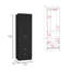 Armoire-penderie 76 po avec 2 tiroirs-588175127